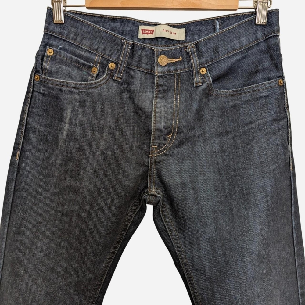 Levi's 511 Jeans Men's 28x38 Slim Blue Medium Wash Excellent Condition